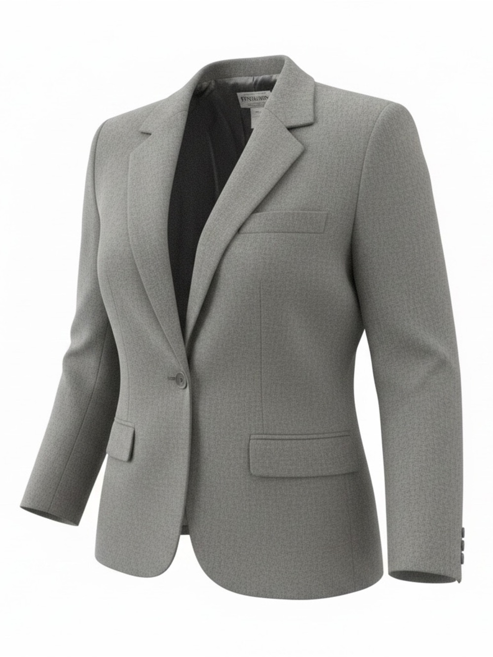 2000's Vintage Pendleton Gray Wool Blazer Jacket Women's Size 16 1-Button
